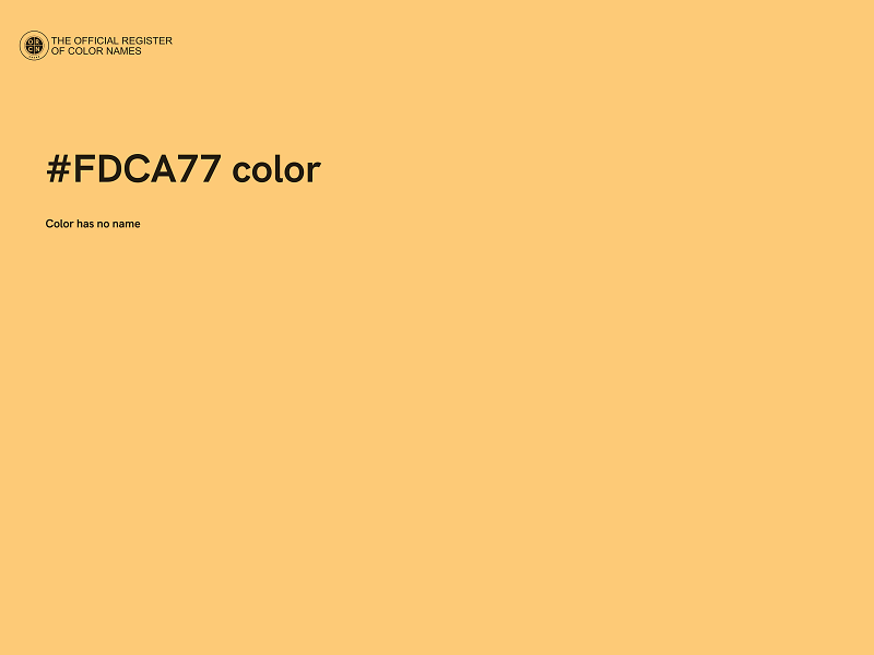 #FDCA77 color image