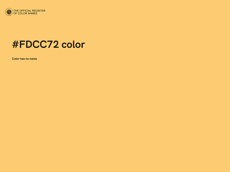 #FDCC72 color image