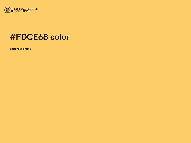 #FDCE68 color image