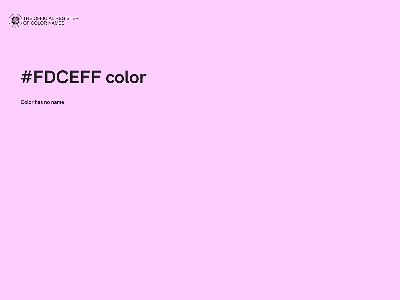 #FDCEFF color image