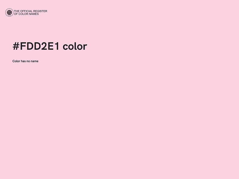 #FDD2E1 color image