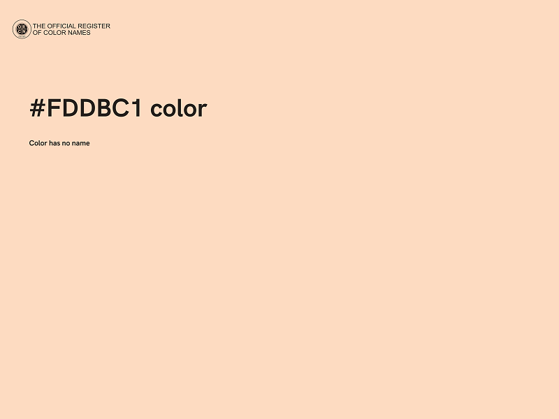 #FDDBC1 color image