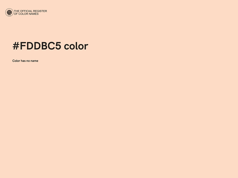 #FDDBC5 color image