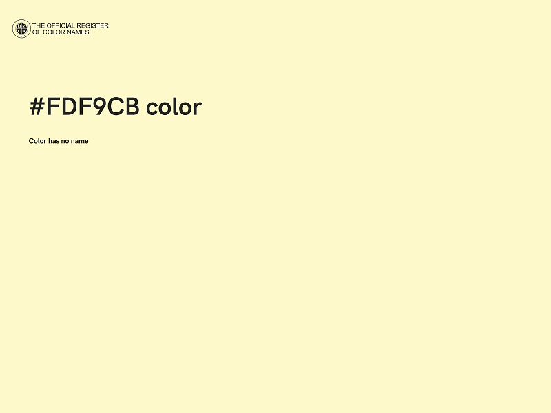 #FDF9CB color image