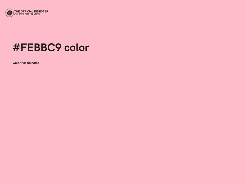 #FEBBC9 color image