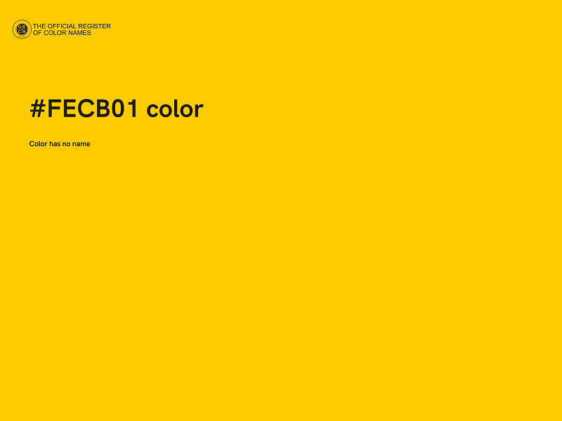 #FECB01 color image