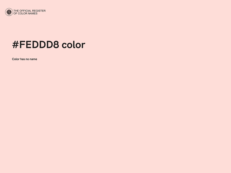 #FEDDD8 color image