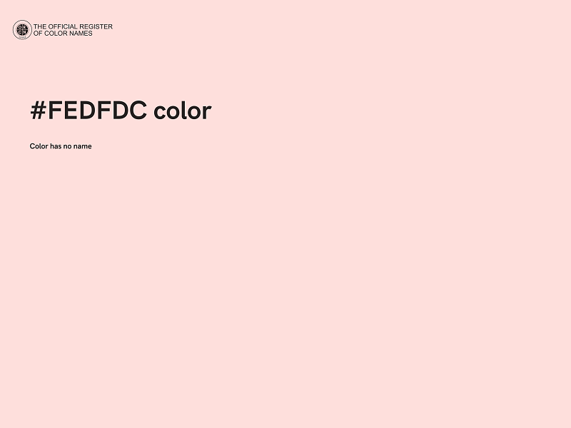 #FEDFDC color image