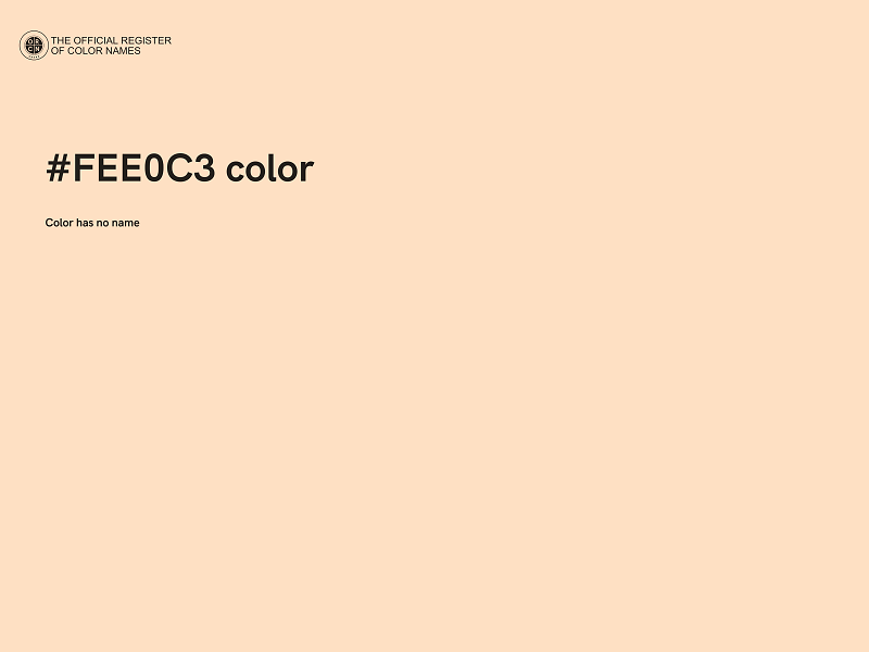 #FEE0C3 color image