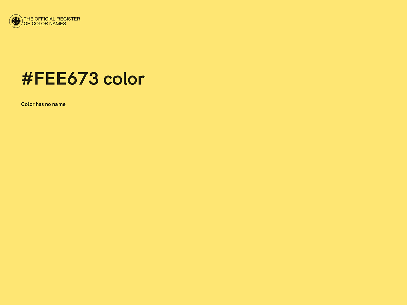 #FEE673 color image