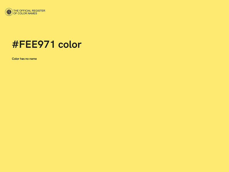 #FEE971 color image