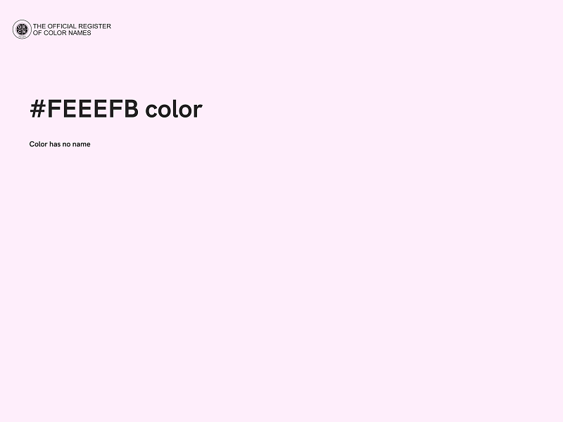 #FEEEFB color image