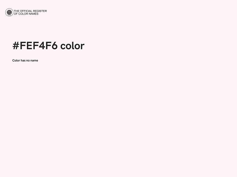 #FEF4F6 color image