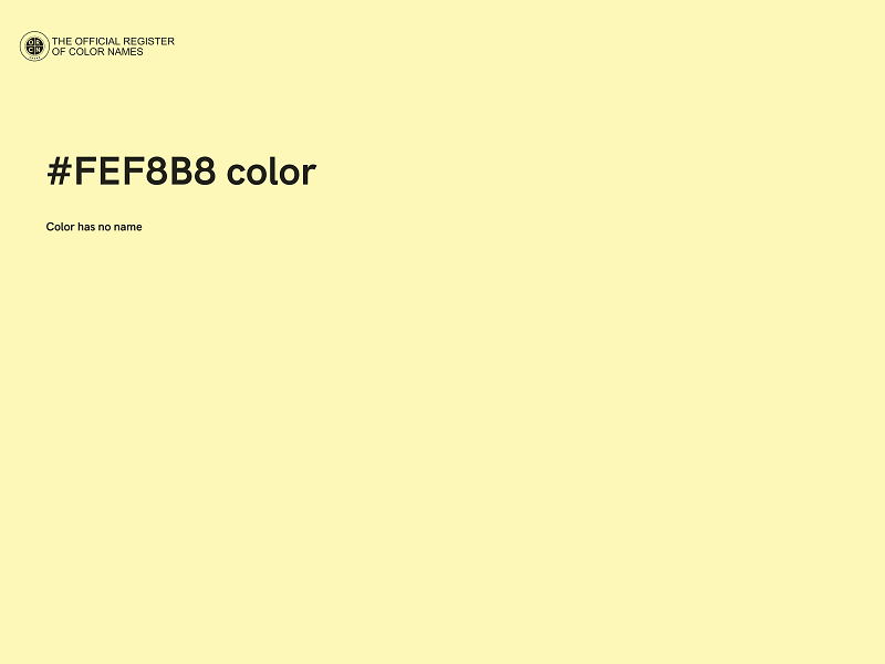 #FEF8B8 color image