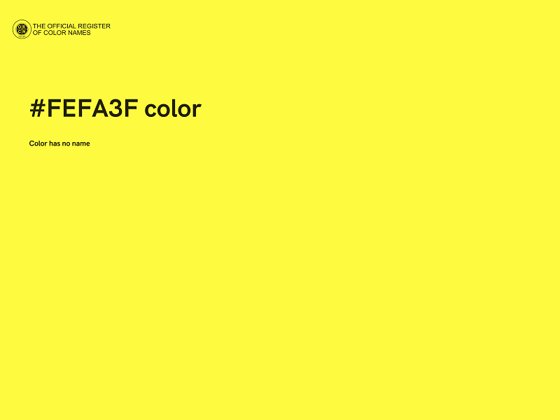 #FEFA3F color image