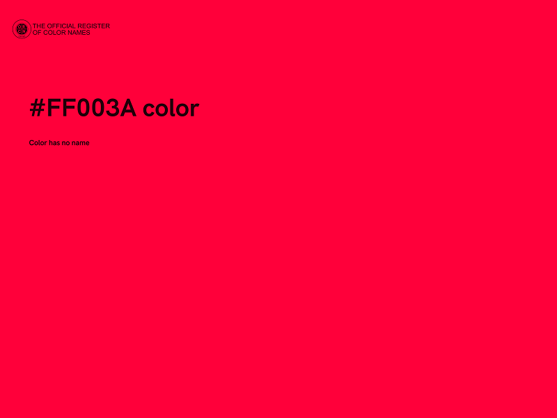 #FF003A color image