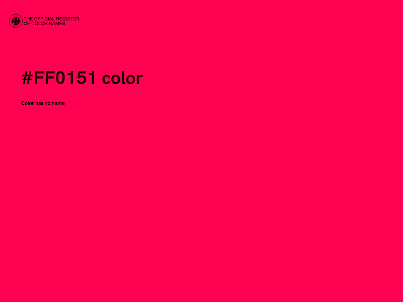 #FF0151 color image