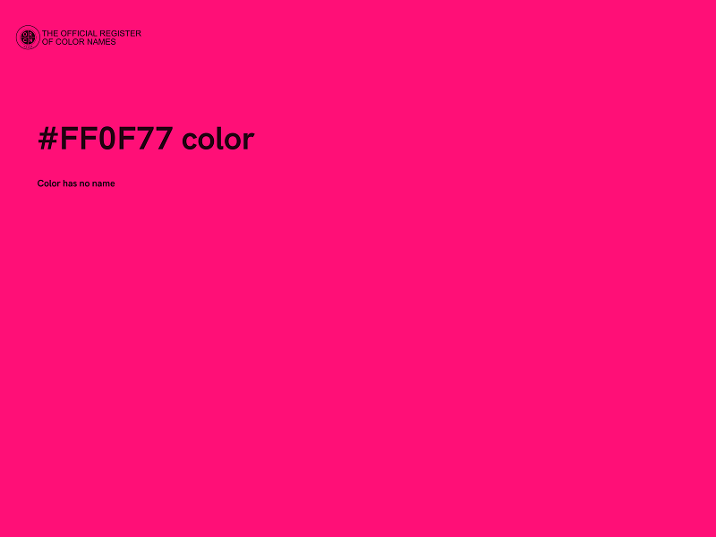 #FF0F77 color image