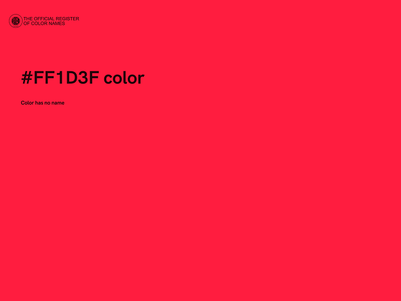 #FF1D3F color image