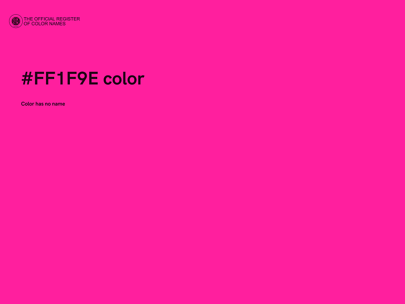 #FF1F9E color image