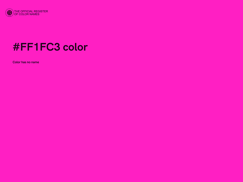 #FF1FC3 color image