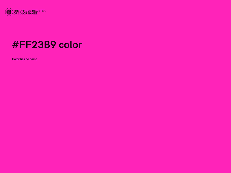 #FF23B9 color image