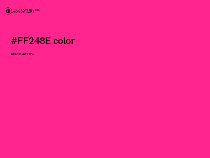 #FF248E color image