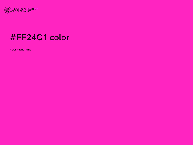 #FF24C1 color image