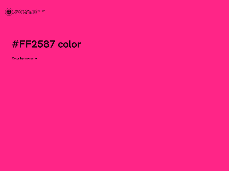 #FF2587 color image