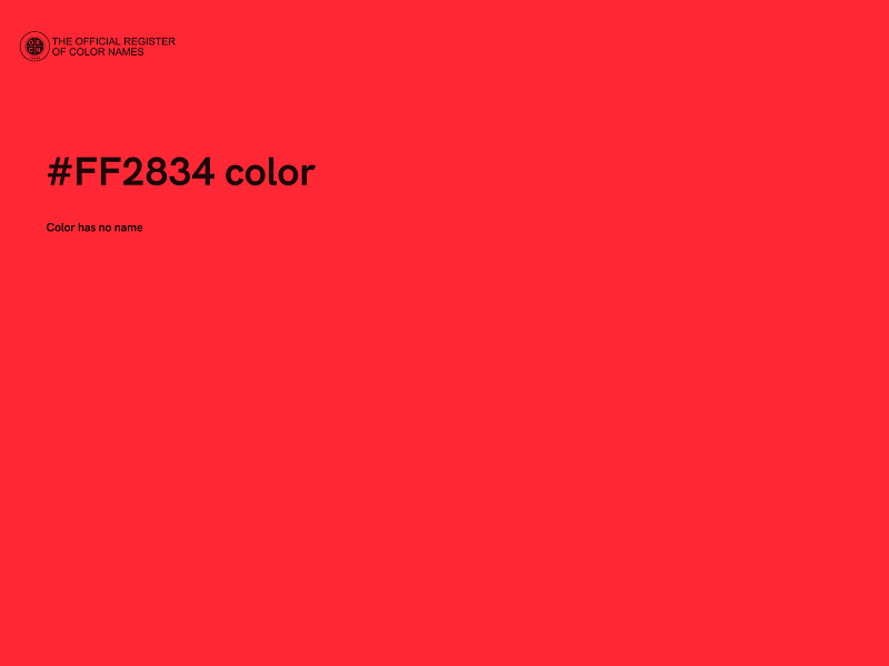 #FF2834 color image