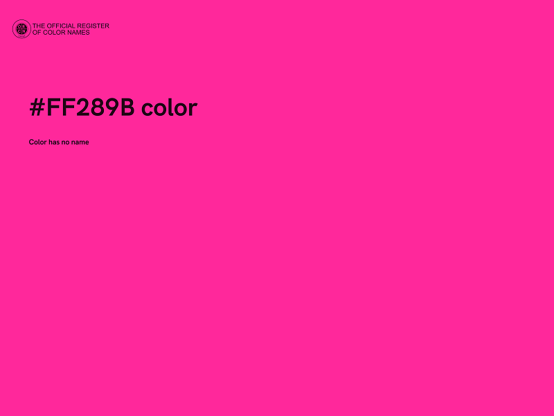 #FF289B color image