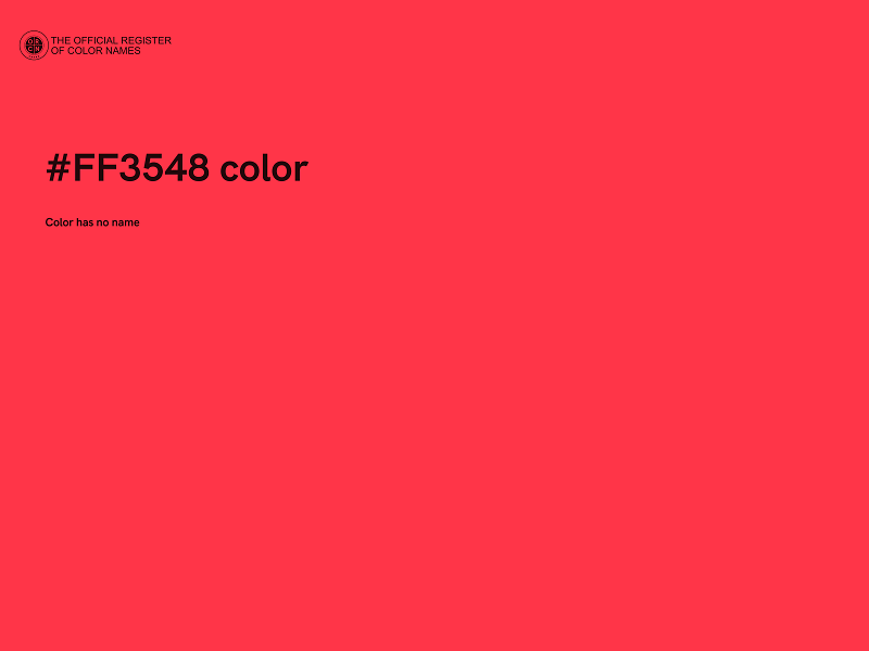 #FF3548 color image