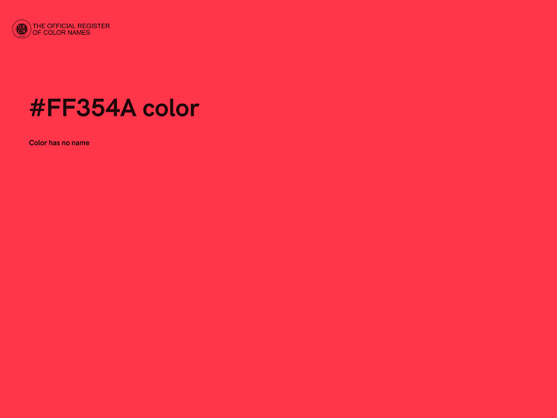 #FF354A color image