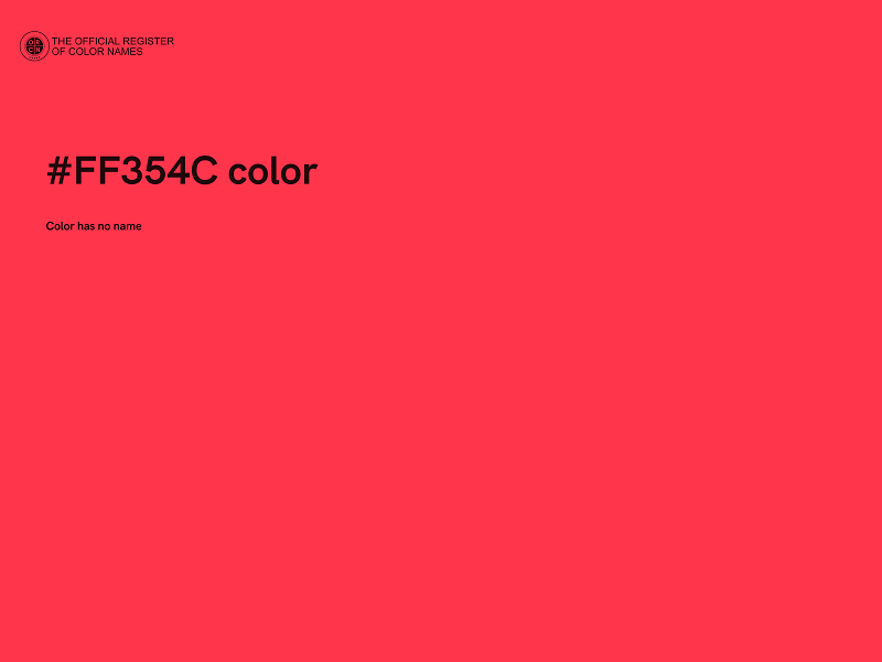 #FF354C color image