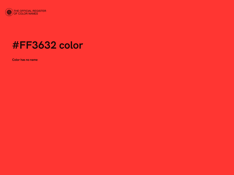 #FF3632 color image