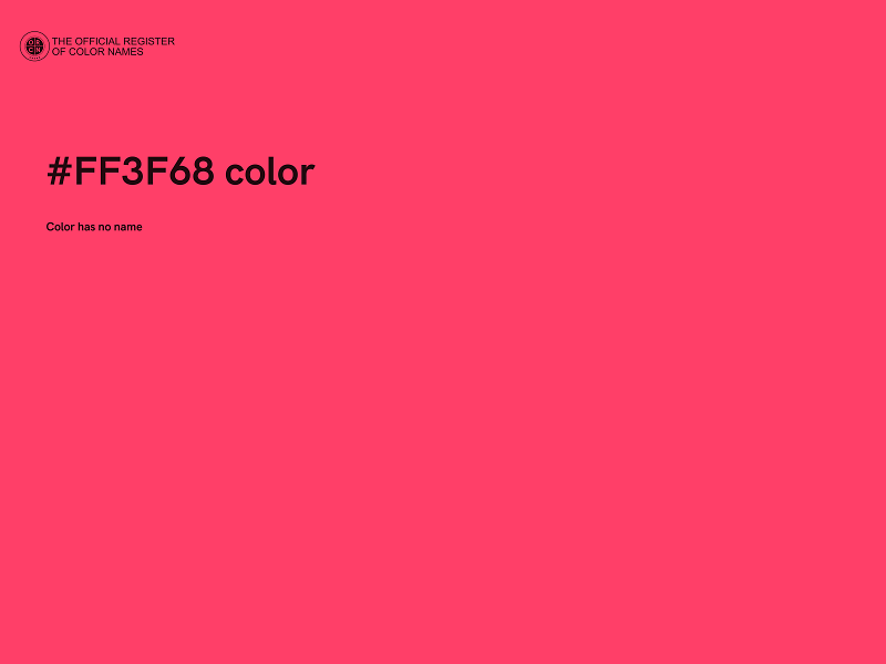 #FF3F68 color image