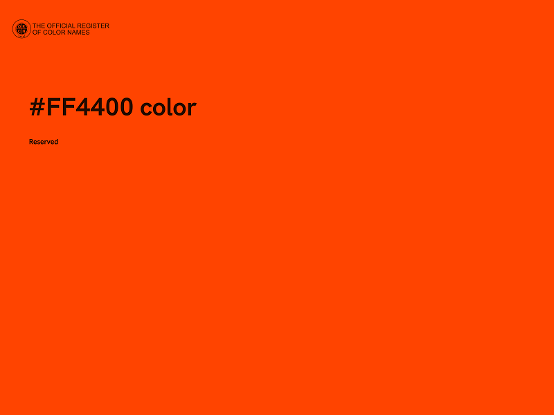 #FF4400 color image