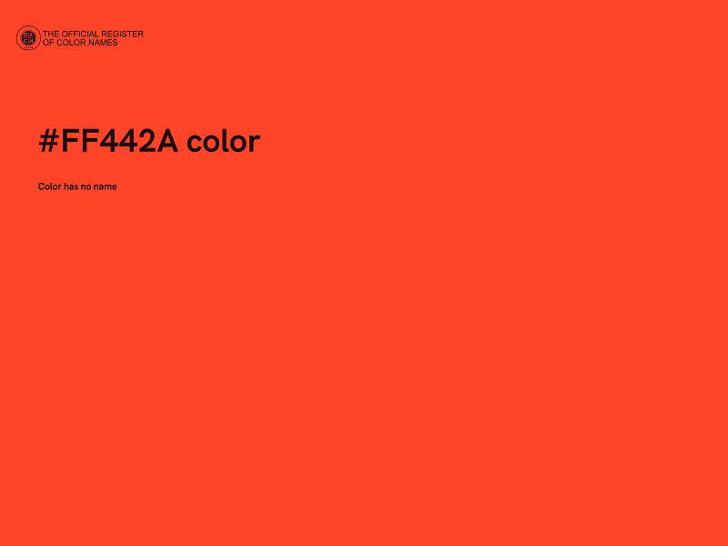 #FF442A color image