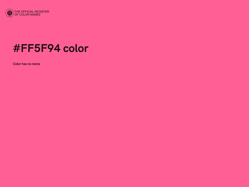 #FF5F94 color image