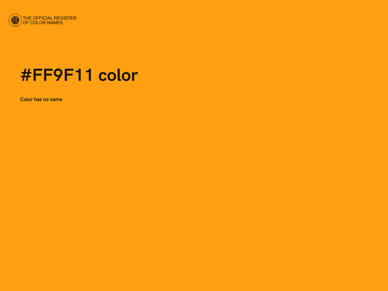 #FF9F11 color image