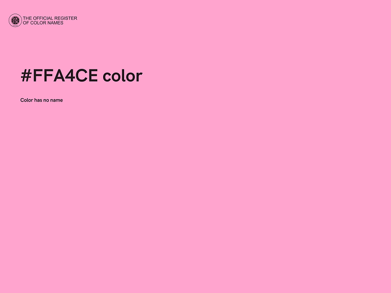 #FFA4CE color image