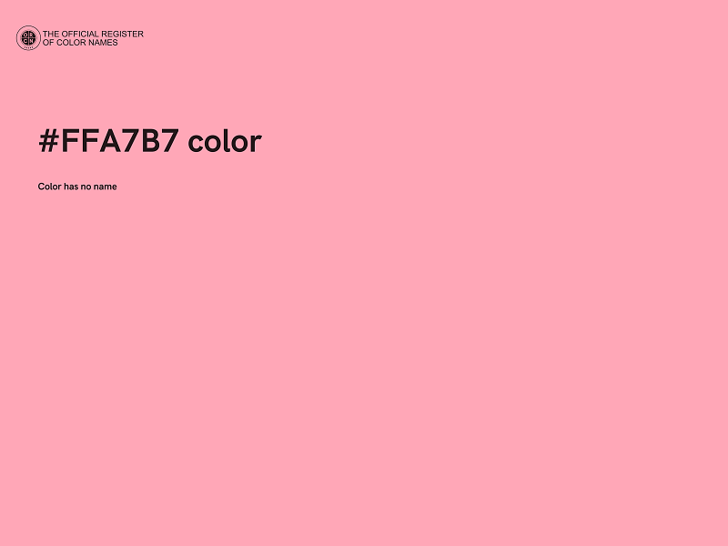 #FFA7B7 color image