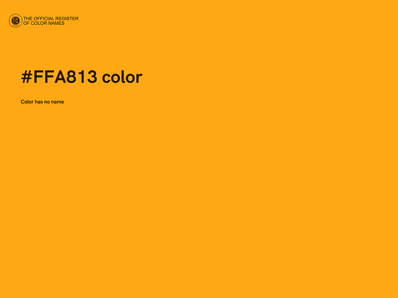 #FFA813 color image