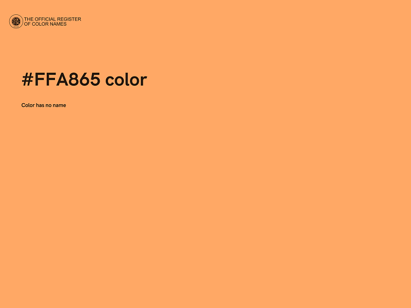 #FFA865 color image