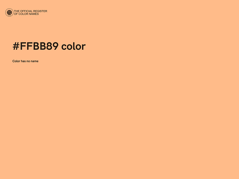 #FFBB89 color image