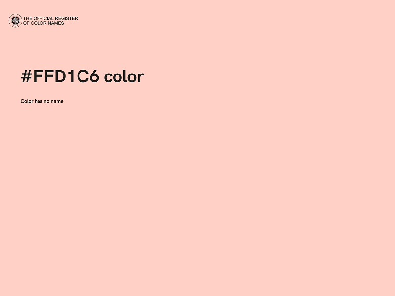 #FFD1C6 color image