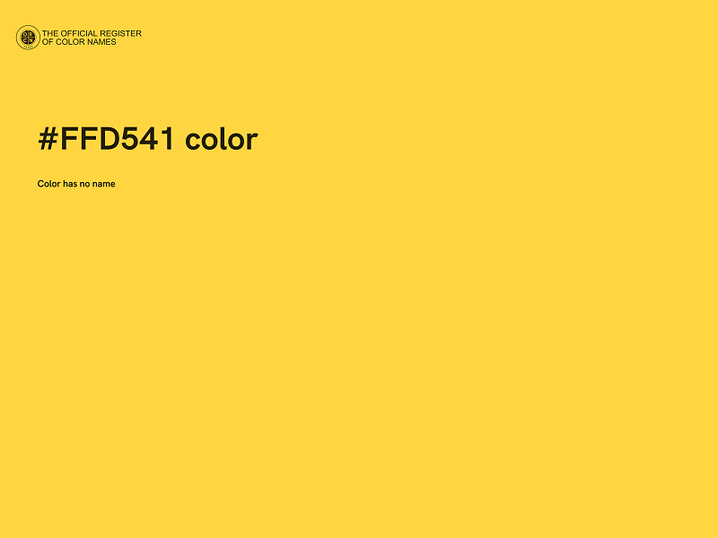 #FFD541 color image