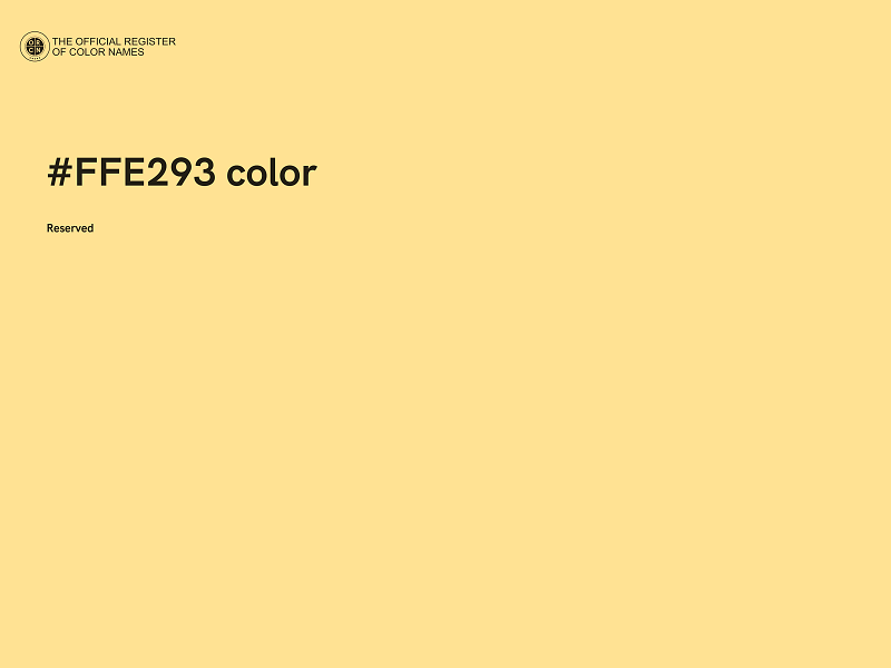 #FFE293 color image