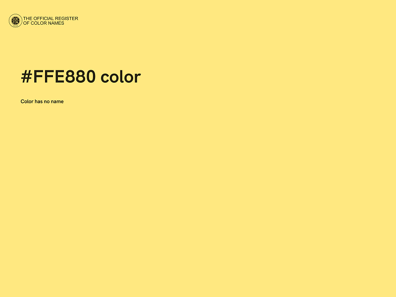 #FFE880 color image