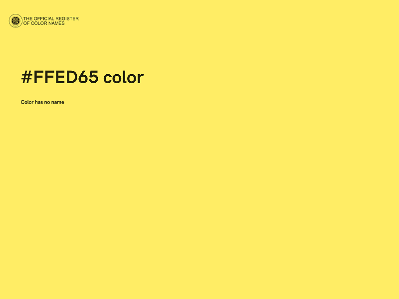 #FFED65 color image